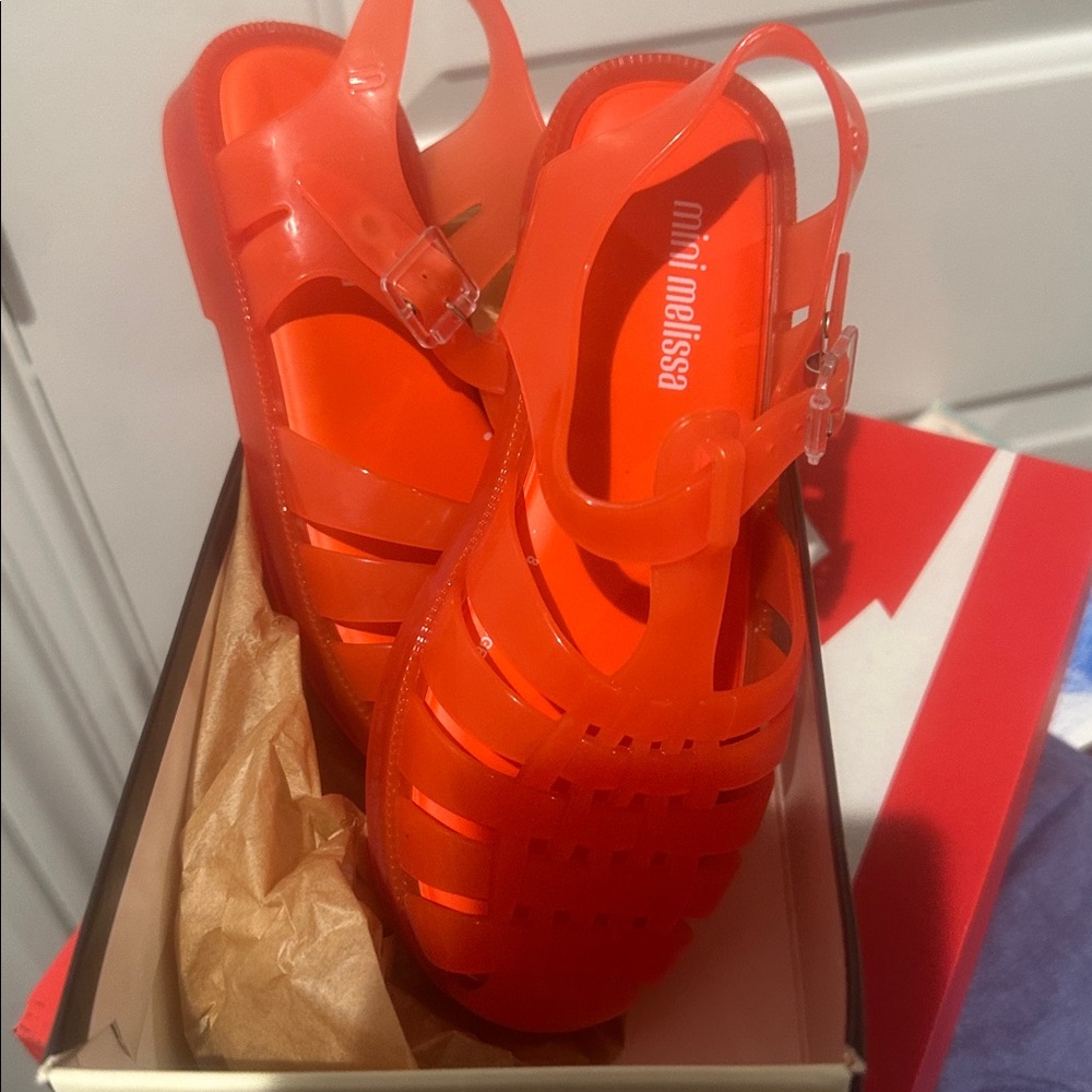 melissa MEL Orange Jelly Sandals